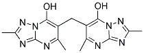 6-[(7-HYDROXY-2,5-DIMETHYL[1,2,4]TRIAZOLO[1,5-A]PYRIMIDIN-6-YL)METHYL]-2,5-DIMETHYL[1,2,4]TRIAZOLO[1,5-A]PYRIMIDIN-7-OL Struktur