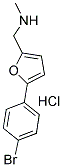 N-[[5-(4-BROMOPHENYL)-2-FURYL]METHYL]-N-METHYLAMINE HYDROCHLORIDE Struktur