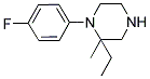 2-ETHYL-1-(4-FLUOROPHENYL)-2-METHYLPIPERAZINE Struktur