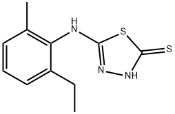 5-[(2-ETHYL-6-METHYLPHENYL)AMINO]-1,3,4-THIADIAZOLE-2-THIOL Struktur