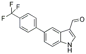 5-[4-(TRIFLUOROMETHYL)PHENYL]-1H-INDOLE-3- CARBALDEHYDE Struktur