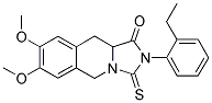 2-(2-ETHYLPHENYL)-7,8-DIMETHOXY-3-THIOXO-2,3,10,10A-TETRAHYDROIMIDAZO[1,5-B]ISOQUINOLIN-1(5H)-ONE Struktur