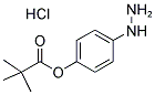 2,2-DIMETHYL-PROPIONIC ACID 4-HYDRAZINO-PHENYL ESTER HYDROCHLORIDE Struktur