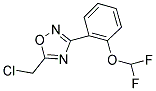 5-(CHLOROMETHYL)-3-[2-(DIFLUOROMETHOXY)PHENYL]-1,2,4-OXADIAZOLE Struktur