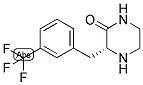 (R)-3-(3-TRIFLUOROMETHYL-BENZYL)-PIPERAZIN-2-ONE Struktur