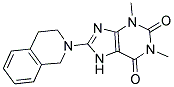 8-(3,4-DIHYDROISOQUINOLIN-2(1H)-YL)-1,3-DIMETHYL-3,7-DIHYDRO-1H-PURINE-2,6-DIONE Struktur