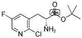 (R)-3-(2'-CHLORO-5'-FLUOROPYRIDYL-3')ALANINE T-BUTYL ESTER Struktur