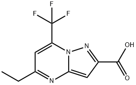 5-ETHYL-7-TRIFLUOROMETHYL-PYRAZOLO[1,5-A]-PYRIMIDINE-2-CARBOXYLIC ACID Struktur