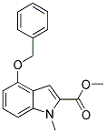 4-BENZYLOXY-1-METHYL-1H-INDOLE-2-CARBOXYLIC ACID METHYL ESTER Struktur