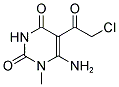 6-AMINO-5-(2-CHLORO-ACETYL)-1-METHYL-1H-PYRIMIDINE-2,4-DIONE Struktur