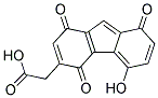 (5-HYDROXY-1,4,8-TRIOXO-4,8-DIHYDRO-1H-FLUOREN-3-YL)-ACETIC ACID Struktur