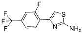 4-(2-FLUORO-4-TRIFLUOROMETHYL-PHENYL)-THIAZOL-2-YLAMINE Struktur