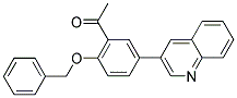 1-[2-(BENZYLOXY)-5-(3-QUINOLINYL)PHENYL]ETHANONE Struktur