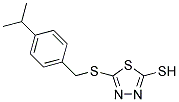 5-[(4-ISOPROPYLBENZYL)THIO]-1,3,4-THIADIAZOLE-2-THIOL Struktur