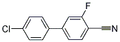 4'-CHLORO-3-FLUORO[1,1'-BIPHENYL]-4-CARBONITRILE Struktur