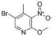 5-BROMO-2-METHOXY-3-NITRO-4-PICOLINE Struktur