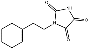 1-(2-CYCLOHEX-1-EN-1-YLETHYL)IMIDAZOLIDINE-2,4,5-TRIONE Struktur