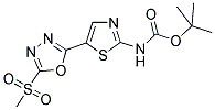 [5-(5-METHANESULFONYL-[1,3,4]OXADIAZOL-2-YL)-THIAZOL-2-YL]-CARBAMIC ACID TERT-BUTYL ESTER Struktur