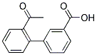 2'-ACETYL[1,1'-BIPHENYL]-3-CARBOXYLIC ACID Struktur