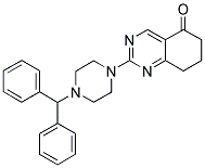 2-(4-BENZHYDRYLPIPERAZIN-1-YL)-7,8-DIHYDROQUINAZOLIN-5(6H)-ONE Struktur