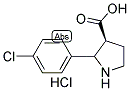 (3S)-2-(4-CHLOROPHENYL)-3-PYRROLIDINECARBOXYLIC ACID HYDROCHLORIDE Struktur