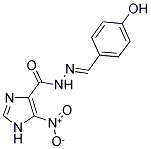 N'-[(1E)-(4-HYDROXYPHENYL)METHYLENE]-5-NITRO-1H-IMIDAZOLE-4-CARBOHYDRAZIDE Struktur