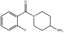 (4-AMINO-PIPERIDIN-1-YL)-(2-FLUORO-PHENYL)-METHANONE Struktur