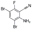 2-AMINO-3,5-DIBROMO-6-FLUOROBENZONITRILE Struktur