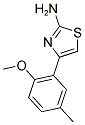 4-(2-METHOXY-5-METHYLPHENYL)-1,3-THIAZOL-2-AMINE Struktur