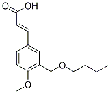 (2E)-3-[3-(BUTOXYMETHYL)-4-METHOXYPHENYL]-2-PROPENOIC ACID Struktur