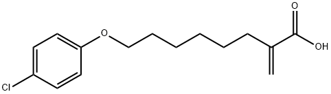 8-(4-CHLOROPHENOXY)-2-METHYLEN-OCTANOIC ACID Struktur