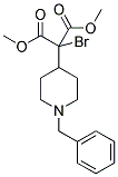 2-(1-BENZYL-PIPERIDIN-4-YL)-2-BROMO-MALONIC ACID DIMETHYL ESTER Struktur