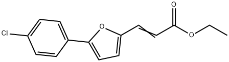 3-[5-(4-CHLORO-PHENYL)-FURAN-2-YL]-ACRYLIC ACID ETHYL ESTER Struktur