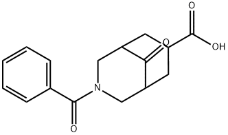 3-BENZOYL-9-OXO-3-AZABICYCLO[3.3.1]NONANE-7-CARBOXYLIC ACID, 956910-17-1, 結(jié)構(gòu)式