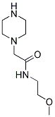 N-(2-METHOXYETHYL)-2-PIPERAZIN-1-YLACETAMIDE Struktur