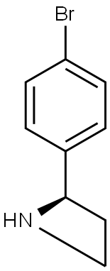 (R)-2-(4-BROMOPHENYL)AZETIDINE Struktur