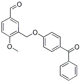 3-[(4-BENZOYLPHENOXY)METHYL]-4-METHOXYBENZALDEHYDE Struktur