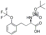 (R)-2-TERT-BUTOXYCARBONYLAMINO-4-(2-TRIFLUOROMETHOXY-PHENYL)-BUTYRIC ACID Struktur