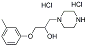 1-PIPERAZIN-1-YL-3-M-TOLYLOXY-PROPAN-2-OL DIHYDROCHLORIDE Struktur