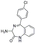 3-AMINO-5-(4-CHLORO-PHENYL)-1,3-DIHYDRO-BENZO[E][1,4]DIAZEPIN-2-ONE Struktur