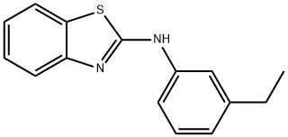 N-(3-ETHYLPHENYL)-1,3-BENZOTHIAZOL-2-AMINE Struktur