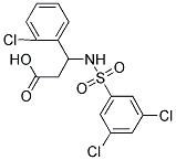 3-(2-CHLOROPHENYL)-3-[[(3,5-DICHLOROPHENYL)SULFONYL]AMINO]PROPANOIC ACID Struktur