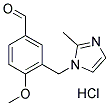 4-METHOXY-3-[(2-METHYL-1H-IMIDAZOL-1-YL)METHYL]BENZALDEHYDE HYDROCHLORIDE Struktur