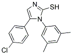 5-(4-CHLOROPHENYL)-1-(3,5-DIMETHYLPHENYL)-1H-IMIDAZOLE-2-THIOL Struktur