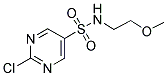 2-CHLORO-PYRIMIDINE-5-SULFONIC ACID (2-METHOXY-ETHYL)-AMIDE Struktur