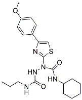 N~1~-CYCLOHEXYL-1-[4-(4-METHOXYPHENYL)-1,3-THIAZOL-2-YL]-N~2~-PROPYL-1,2-HYDRAZINEDICARBOXAMIDE Struktur