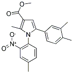 5-(3,4-DIMETHYL-PHENYL)-2-METHYL-1-(4-METHYL-2-NITRO-PHENYL)-1H-PYRROLE-3-CARBOXYLIC ACID METHYL ESTER Struktur