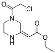 ETHYL (2E)-[4-(CHLOROACETYL)PIPERAZIN-2-YLIDENE]ACETATE Struktur