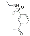 3-ACETYL-N-ALLYLBENZENESULFONAMIDE Struktur