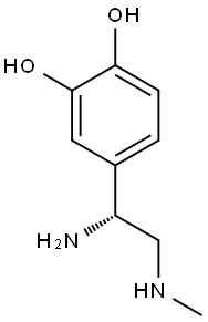 (R)-4-(1-AMINO-2-(METHYLAMINO)ETHYL)BENZENE-1,2-DIOL Struktur